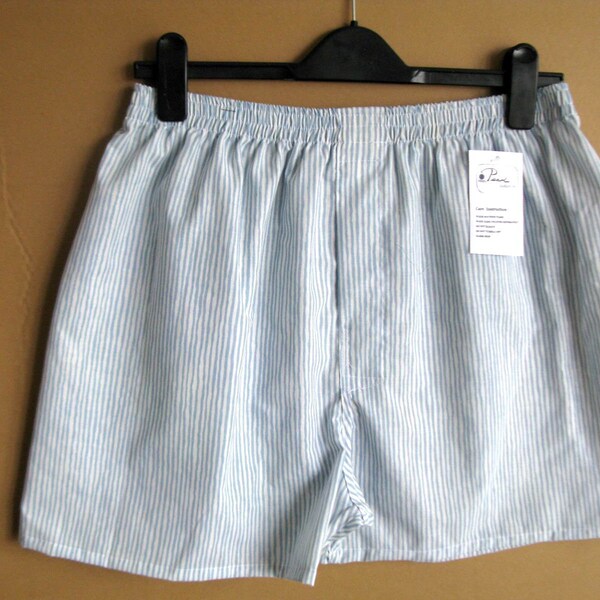 Men's(size L)cotton boxer short*underwear *Classic tiny stripes pattern designs* softness comfortable #9018