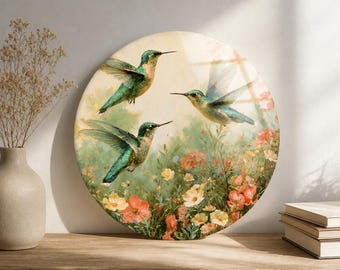Round Glass Wall Art