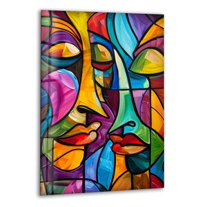 Modern Tempered Glass Wall Decor  Artistic Living Room Wall Art  Cool Glass Home Decor