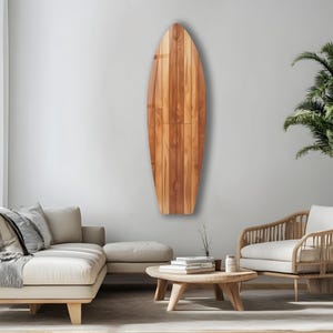 Tempered Glass Surfboard Wall Art: Custom Photo Print