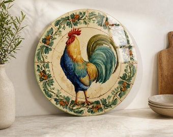 Round Glass Wall Art