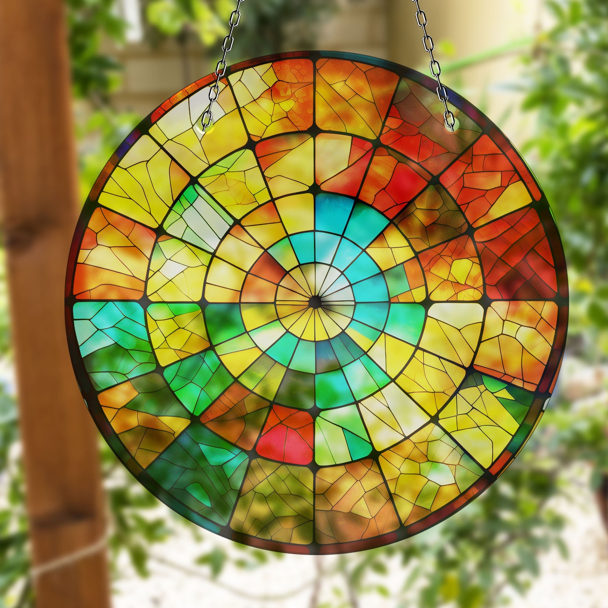 Tempered Glass Wall Art-round Wall Art-glass Wall Decor-glass Printing ...