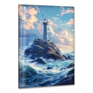 Lighthouse Art Pictures on Glass | Glass Photo Prints | Glass Artwork for Home Decor