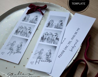 Bridesmaid Proposal, Bridesmaid Photo Strip, Bridesmaid Proposal Card, Be My Bridesmaid,  Bridesmaid Card, Bridesmaid Ask Card