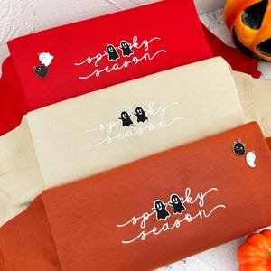Spooky Season Embroidered Halloween Sweatshirt | Spooky Season Fun Fall Sweatshirt | Halloween Crewneck | Halloween Party Gift