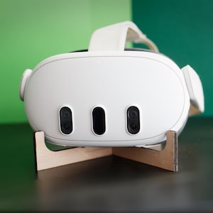 Supporto VR per Meta Quest 3 - Piccolo supporto portatile in legno