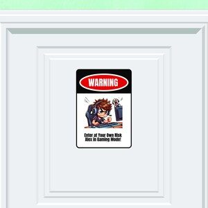 Bedroom Door Sign for Boys Bedroom - Custom Sign & Decor - Gift for Gamers