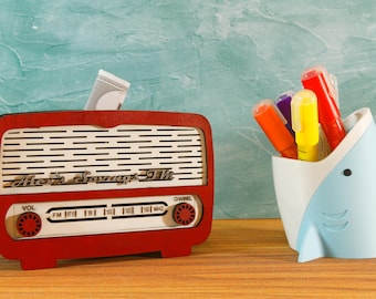 Personalised Money Box - Vintage | Retro Radio - Gift for Kids