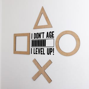 Gaming Symbols Wall Art Gamin Icons Set - For Wall Hanging