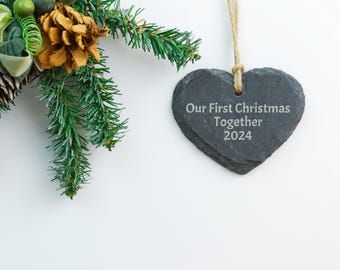 Personalised Bauble - Heart Memory Bauble - Baby Shower Gift