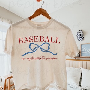 Baseball Is My Favorite Season T-Shirt Art, Baseball Digital File, PNG, SVG, Sublimation
