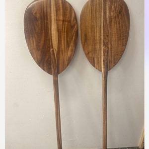 Hawaiian Koa Paddle, 4 feet 2 inch, 50” very beautiful handcrafted in Hawaii. Includes wall mount and free shipping included