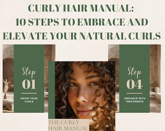 Manuale per capelli ricci / Routine naturali per la cura dei capelli / Ebook sul viaggio dei capelli ricci / Riccioli per principianti / Cura dei capelli afro / Modi per acconciare i capelli ricci