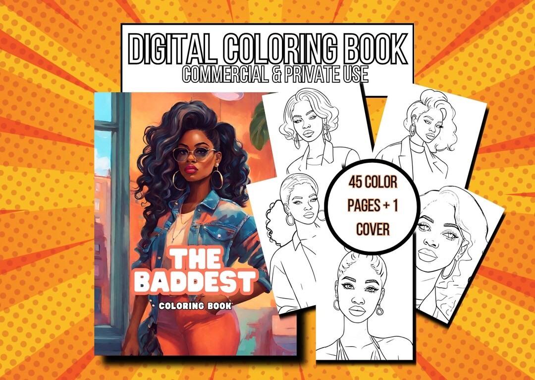 Coloring Book Pages Baddie Coloring Sheets of Black Women Coloring