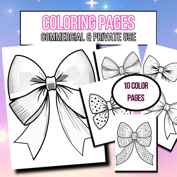 Coquette Coloring Pages - Etsy