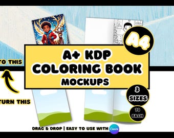 Kleurboek KDP-mockup canva-sjablonen: meer dan genoeg inhoud (digitale download)