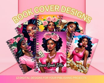 Book Cover template canva KDP ebook cover design Coloring book journal planner PLR cover art editable premade design done for you art