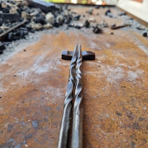 Hand-forged metal chopsticks steel cutlery Sushi Ramen Asian Chopsticks sustainable birthday gift friends reusable