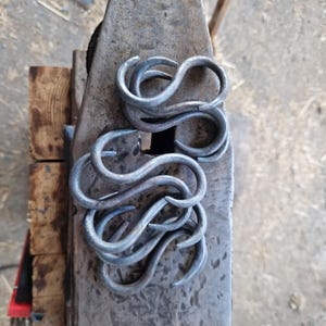 S-hook metal forged clothes S hook decorative S hook rustic S-hook reusable S hook sturdy S hook S-hook