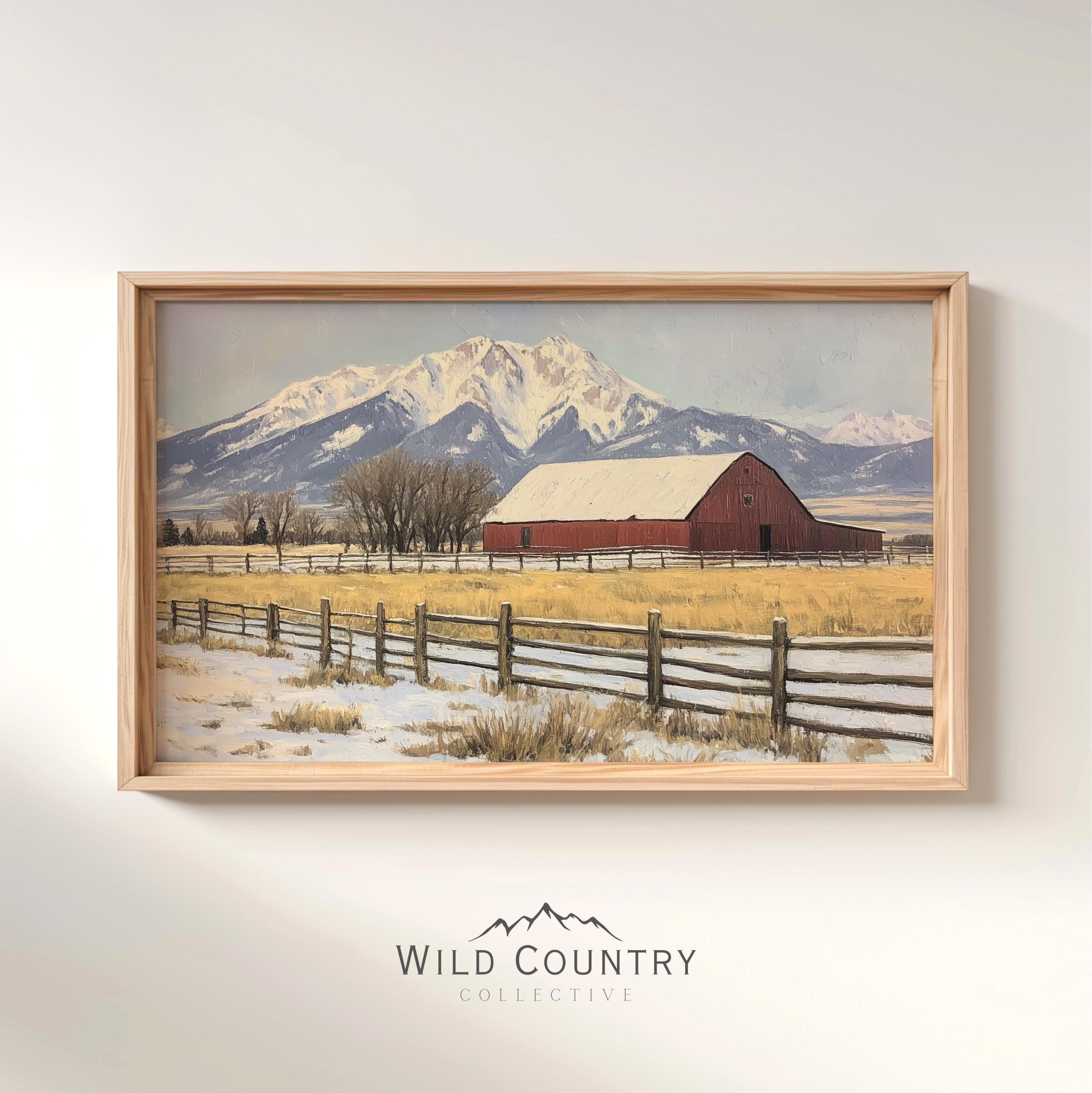 Vintage Rote Scheune Malerei, Winter auf dem Bauernhof Kunstdruck,  Rustikale Berglandschaft, Bauernhaus Dekor, Schneebedeckte Berge Wandkunst  - Etsy Österreich, image size:2397x2400