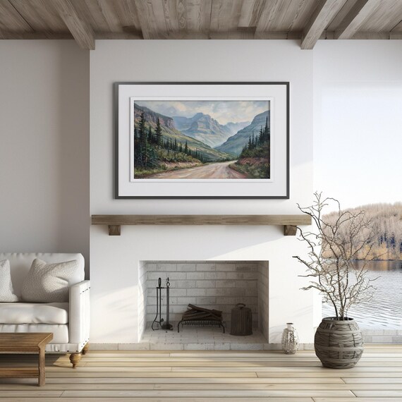 Carte Postale Vintage – Going-to-the-Sun Road, Glacier Park – Époque Linen