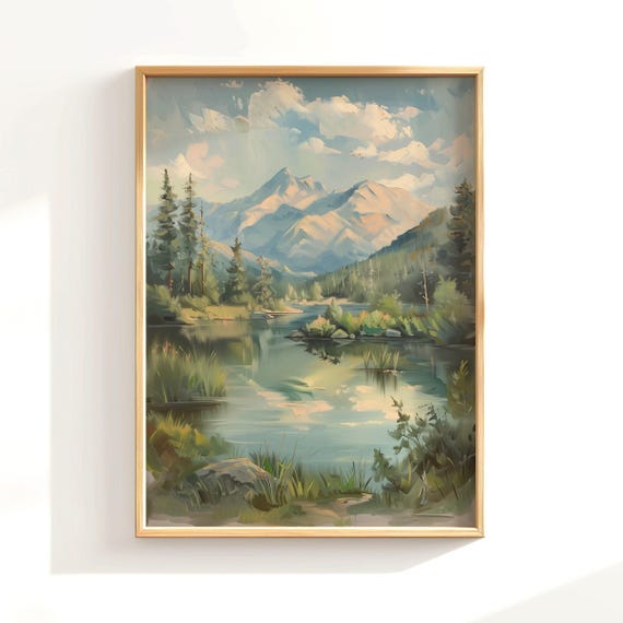 966Y) 傑作複製絵画 真作 沢悟春夫 剣岳の遠望 美しい風景画 F4