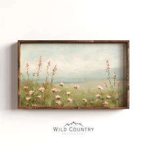 Muted Floral Painting, Vintage Indian Paintbrush Print, Indian Paintbrush Botanical Wall Art, Red Wildflower Art Print, Mountain Wall Art