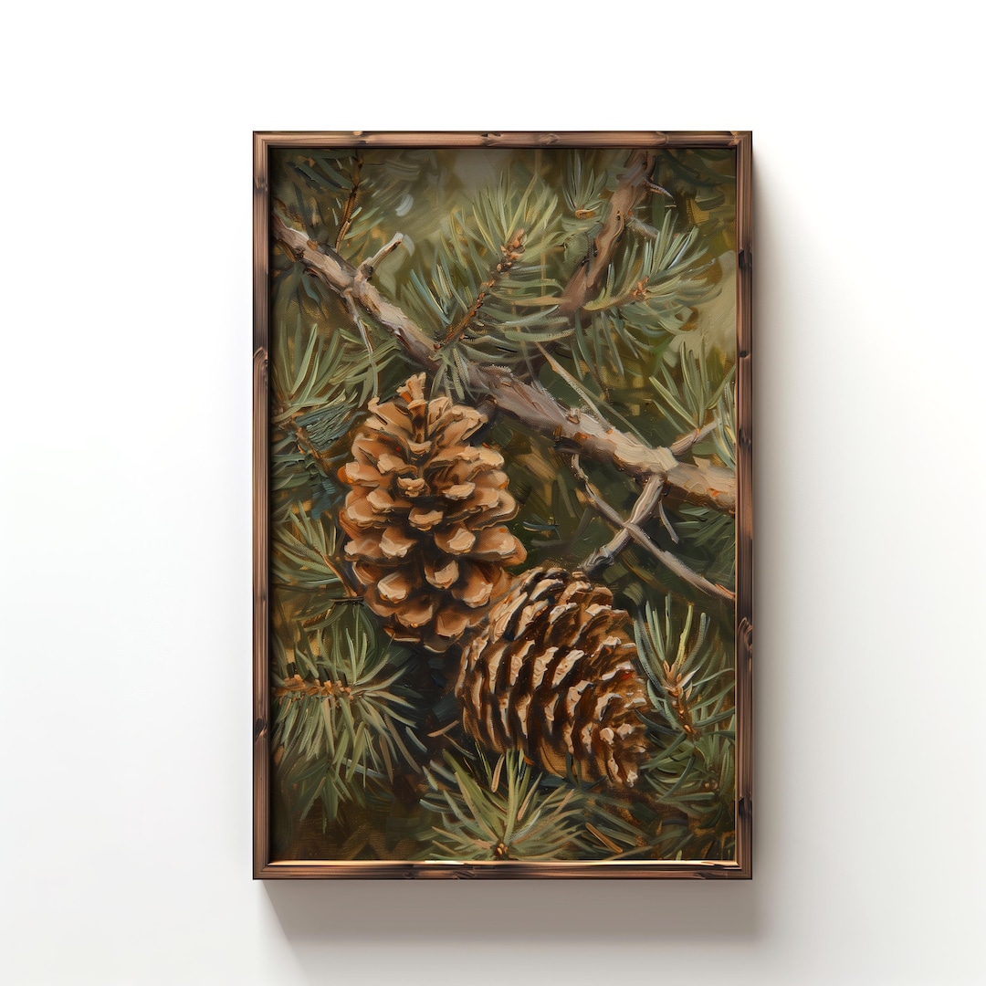 抽象的松ぼっくり油彩画 il_1080xN.7027819201_rtm9.jpg