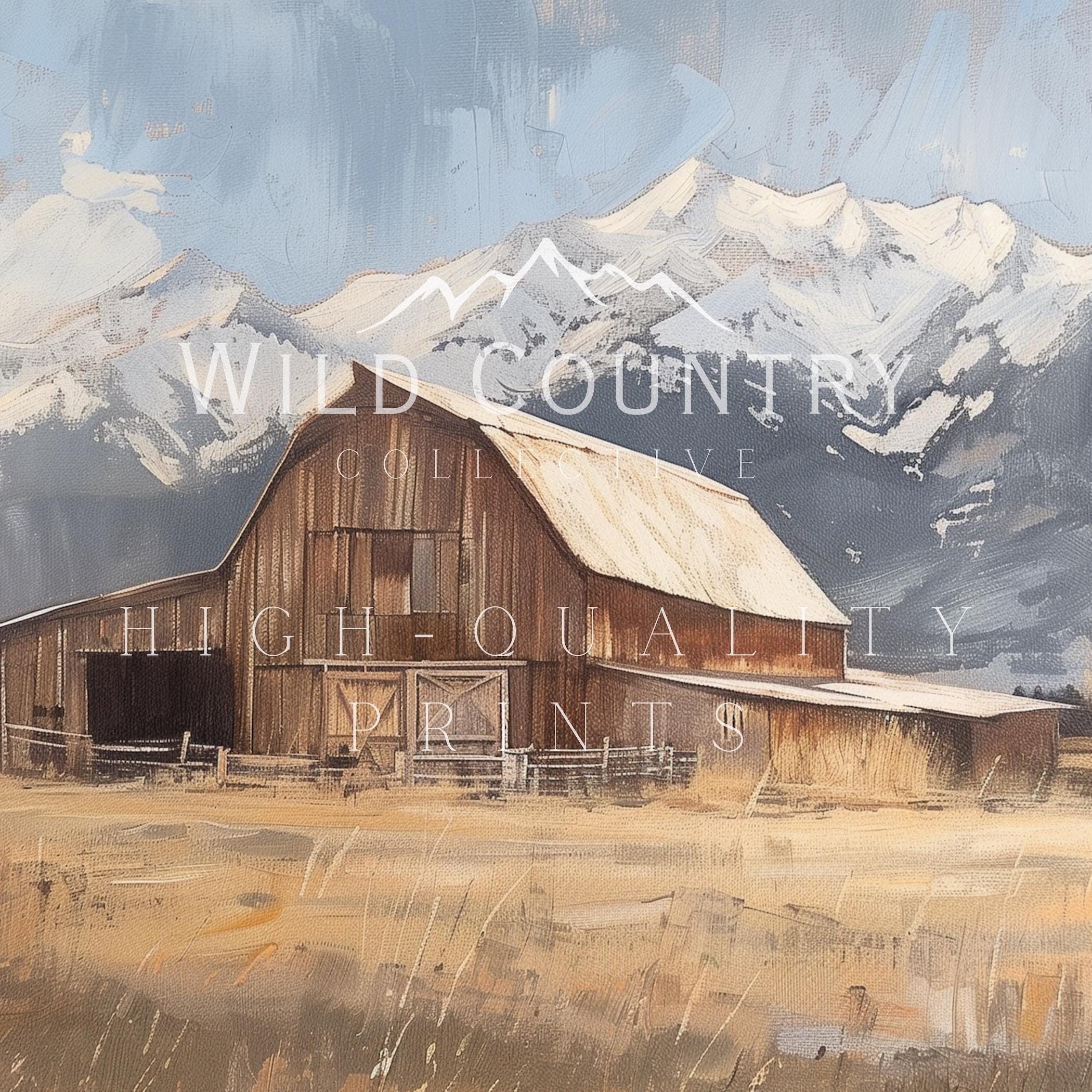 Alte hölzerne Scheunenmalerei, rustikale Scheunenwandkunst,  Montana-Bauernhauskunst, Bauernhoflandschaftsplakatdruck, rustikale  Wohndekoration, Landstallkunst - Etsy Schweiz, image size:2100x2100