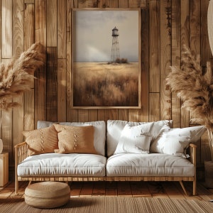 Printable Western Water Tower Painting vol.1, Country Western Print, Vintage Western Painting, Montana Prairie Print, American Country Decor