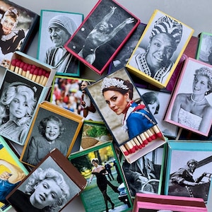 Handpainted Matchbooks: Iconic Women