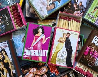 Handpainted Matchbooks: Iconic Movies II