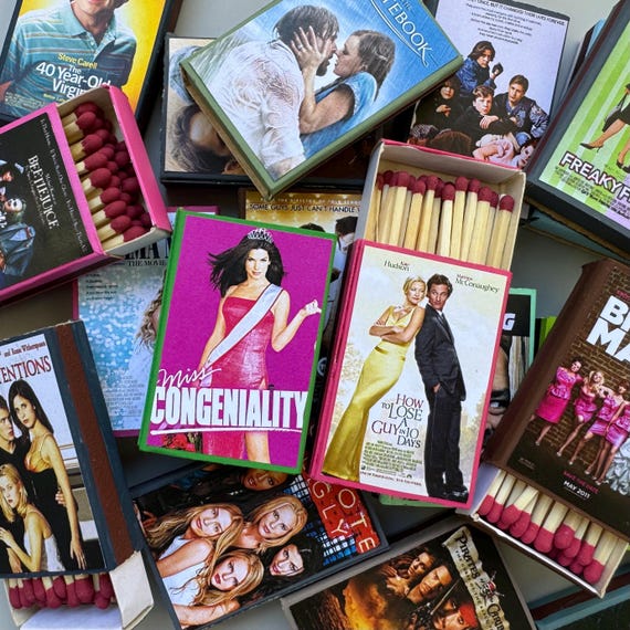 Handpainted Matchbooks: Iconic Movies II