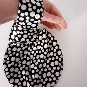 Traditional Japanese Vintage Black and White Knot Bag  Original traditional Japanese purse bag