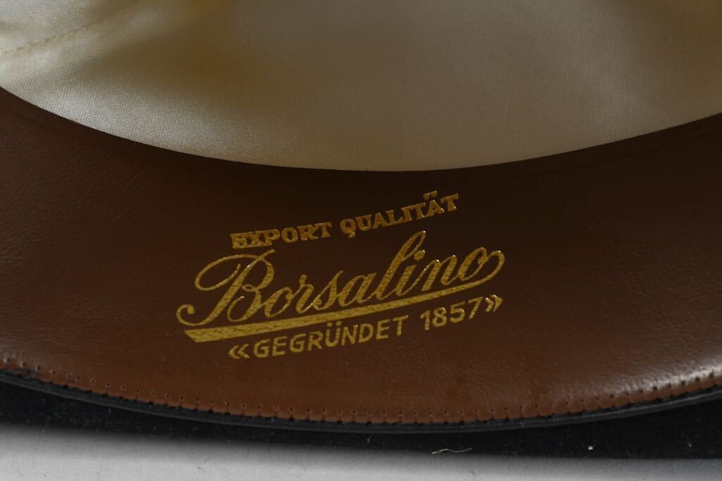 Vintage Original Borsalino Freimuth Berlin Black SIZE 7 Quality