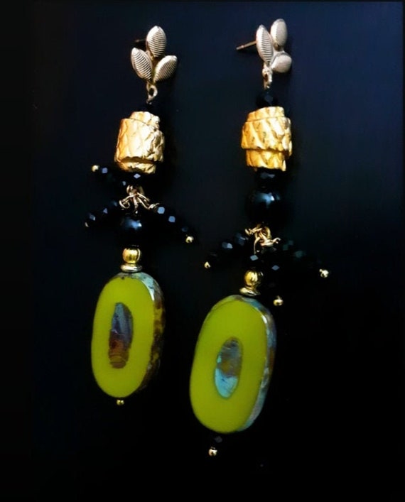 Pendientes De Flores Bohemias Pendientes Largos Pendientes Pendientes De Flores Bohemias Pendientes Largos Pendientes