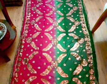 Spectacular antique embroidered fabric, and sequins from India Bohemian Deco, boho style
