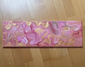 Acryl Bild pink/rosa