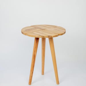 Oak Side Table, Solid Oak Round Table, Nesting Tables for Living Room, Modern Nesting Tables, Oak Coffee Table, Sofa Side Table