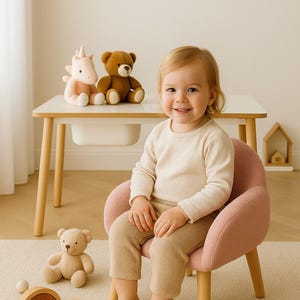 Sedia Crown Per Bambini - Design A Trono, Colore Rosa, Peso Max 110 Kg - Foto 10