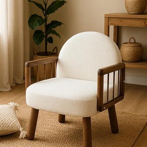 Lounge Chair, Handmade Chair, Retro Chair, Accent Chair, Living Room Chair, Armchair, Wooden Chair, Mid Century Modern