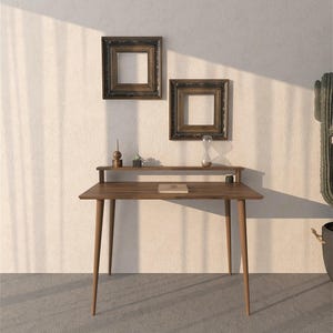 Scandinavian Office Desk, Mid Century Design, Office Desk, Modern Desk, Rustic Desk, Computer Desk, Wood Desk, Working Desk, Wooden Desk