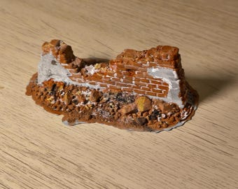 Brick Wall Ruins STL, 1:72 WW2 Scatter Terrain for 20mm Wargames and Historical Dioramas
