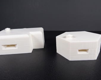 STL-Dateien für Bunker aus dem Zweiten Weltkrieg, Bunkermodell 1:72, Beobachtungs- und Verteidigungsgelände