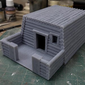 20mm Modular Trench Bunker STL, 1 72 bunker model, timber fortification