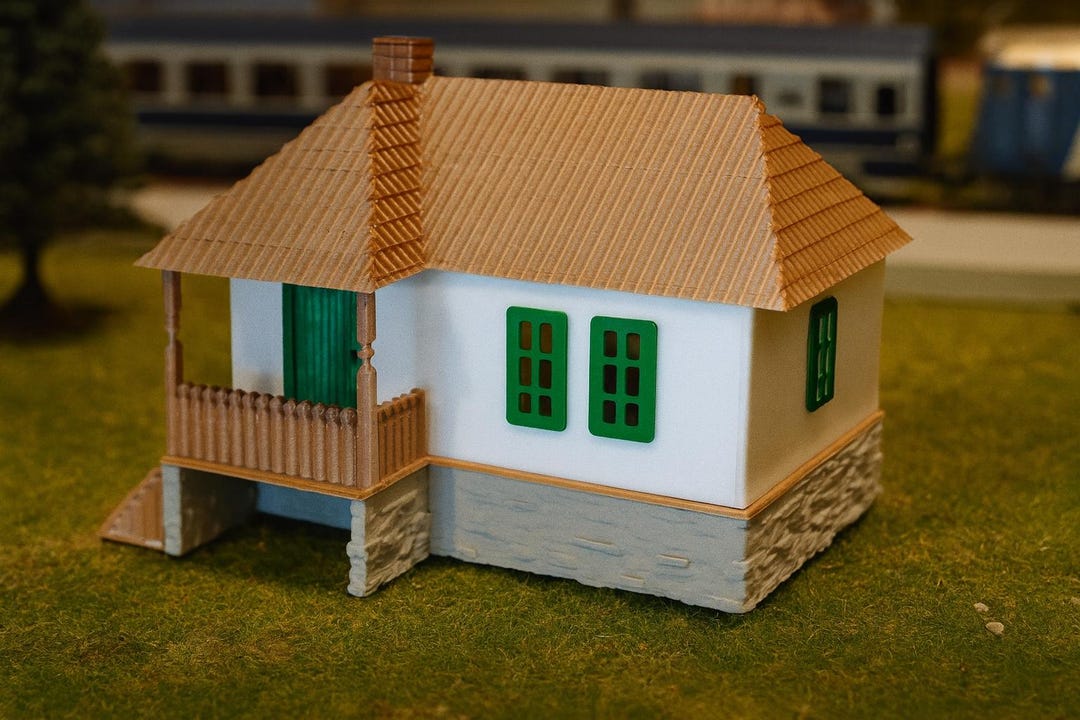 Ho Scale Rural Homes HO Scale Eastern European Rural House 3D Printable Model (1:87) - Etsy