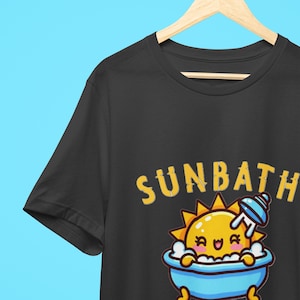Sunbath T-Shirt | Fun & Playful Summer Design | Unisex Cotton Tee
