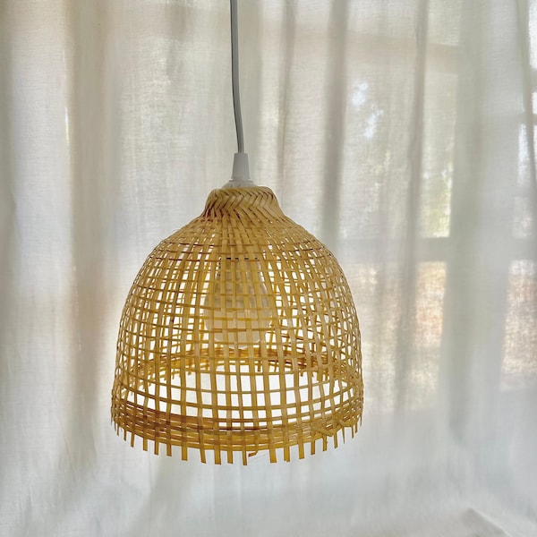 kopu bamboo lampshade | wicker lampshade | woven pendant light | pendant lighting