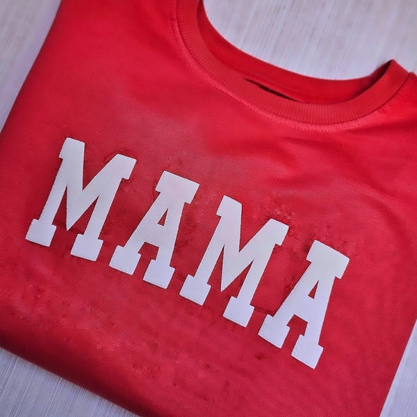 3D Puff Heat Transfer Vinyl Mama Geschenk für Muttertag Aufbügeln Puffdruck Puffdesigntext zum Pressen Heat Transfer Vinyl Iron On Puffvinyl