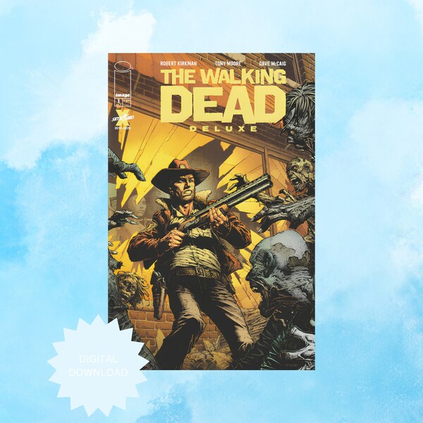 The Walking Dead Deluxe #1 Copertina del fumetto Download digitale Stampa per poster